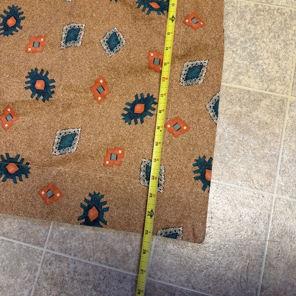 Vohann Linens Kokopelli Southwestern Pair Of Pillowcases Teal Orange